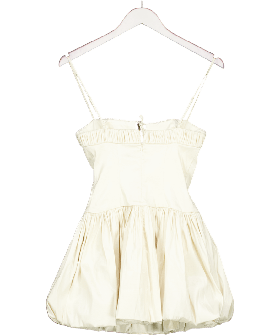 Maison Amory Butter Cream Bubble Mini Dress UK XXS - Reliked