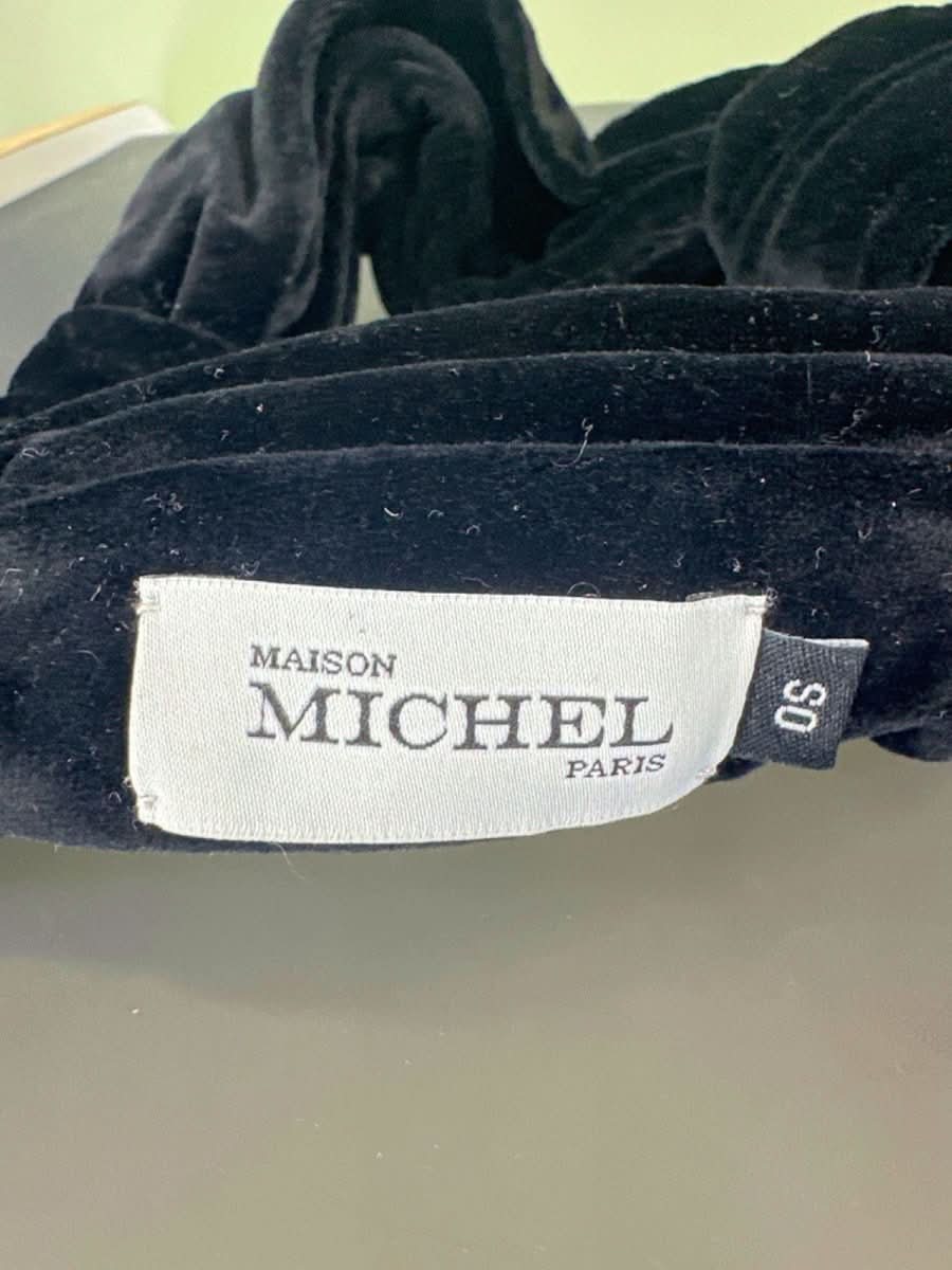Maison Michel Black Velvet Turban Headband OS - Reliked