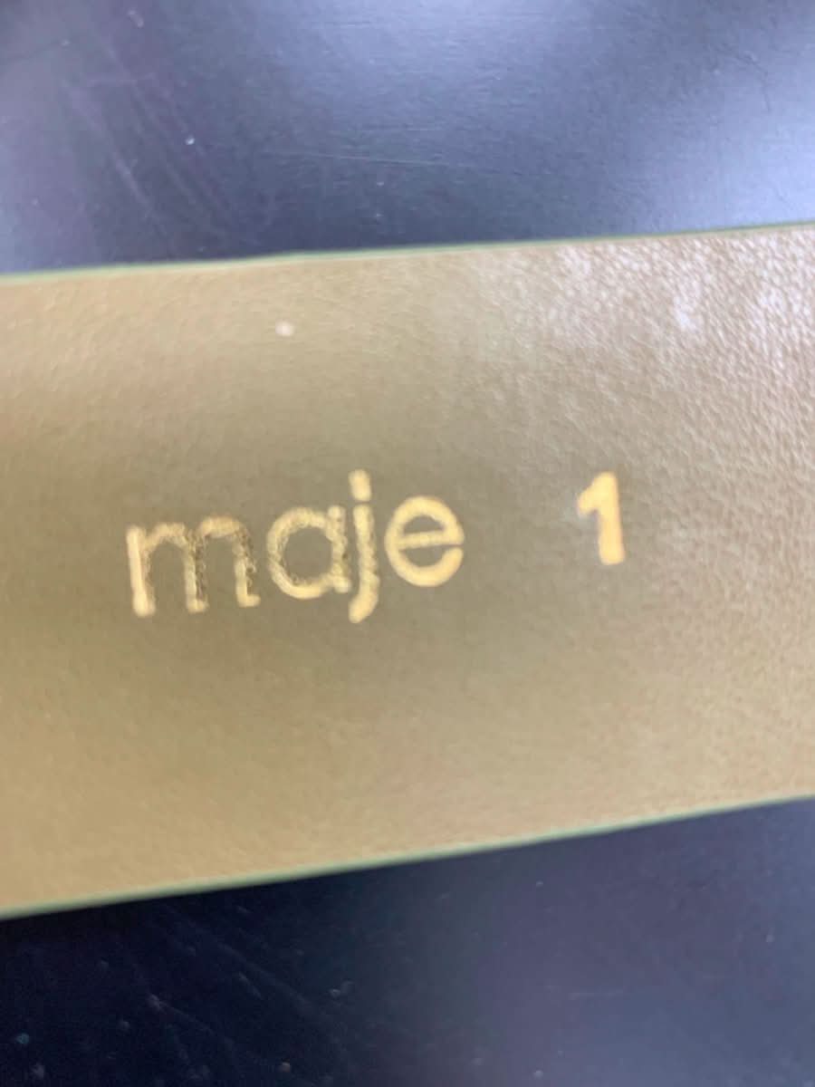 Maje Green Crocodile Embossed Buckle Belt Size 1 - Reliked