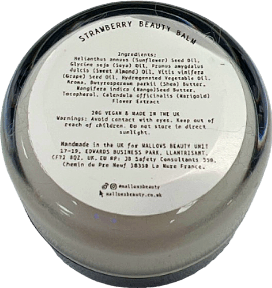 Mallows Beauty Strawberry Beauty Balm 20g - Reliked