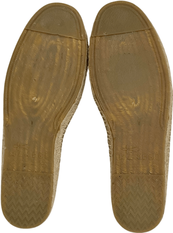 Manebi Beige Suede Traveler Loafers Mules Hamptons UK 9 EU 43 👞 - Reliked