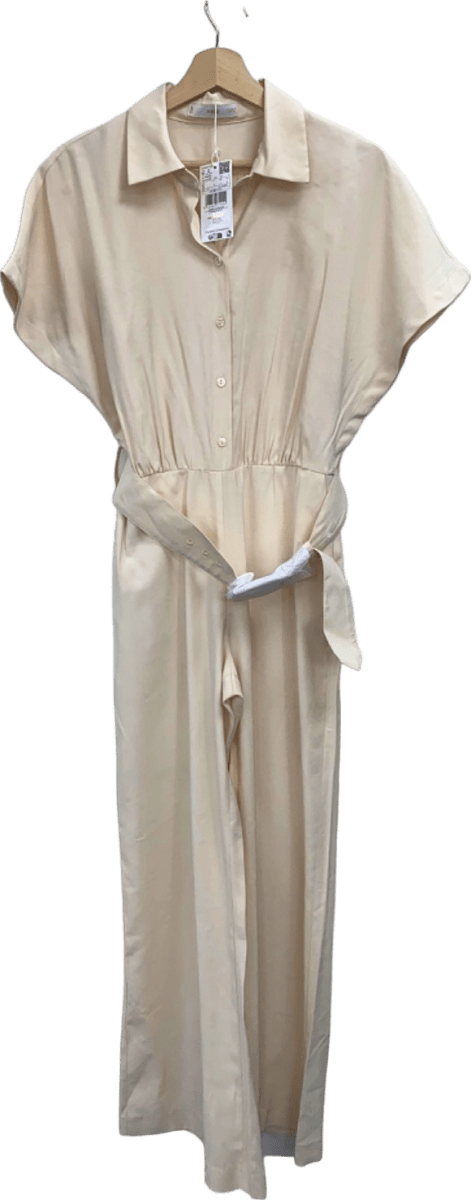 Mango Beige Jumpsuit S - Reliked
