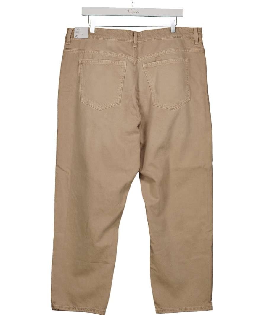 MANGO Beige Mom High - waist Jeans UK 18 - Reliked