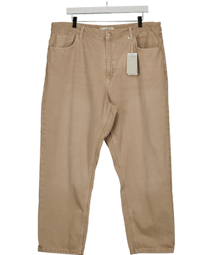 MANGO Beige Mom High-waist Jeans UK 18