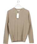 MANGO Beige Ribbed Wool Sweater UK S - Reliked