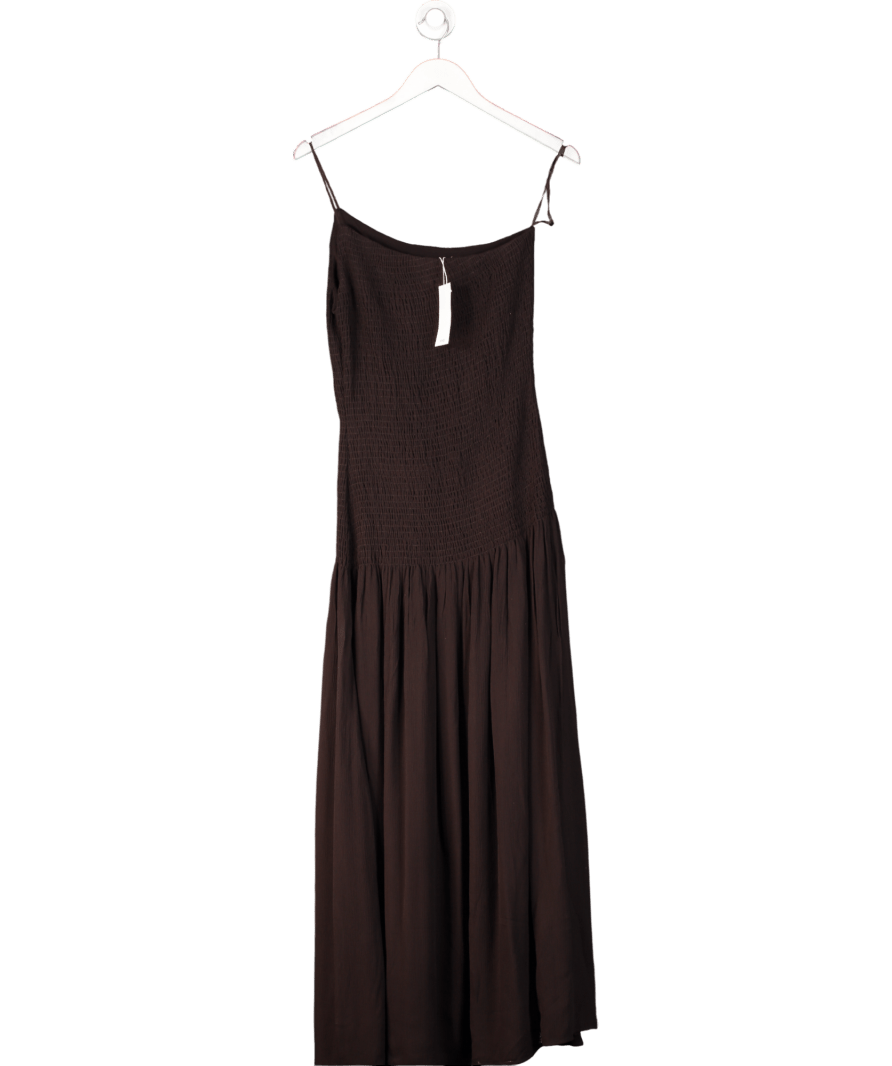 MANGO Black Asymmetrical Dress With Gathered Body UK S - Reliked