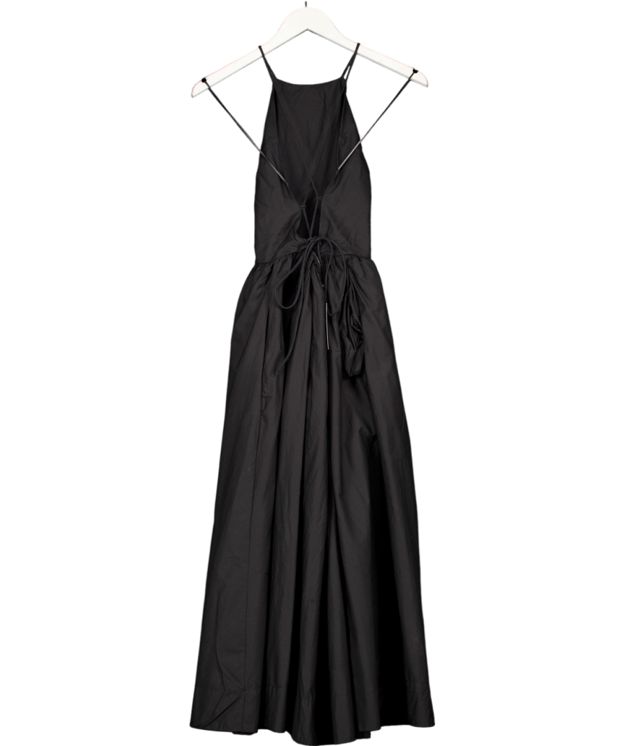 MANGO Black Audrey Wrap Back Maxi Dress UK XS - Reliked