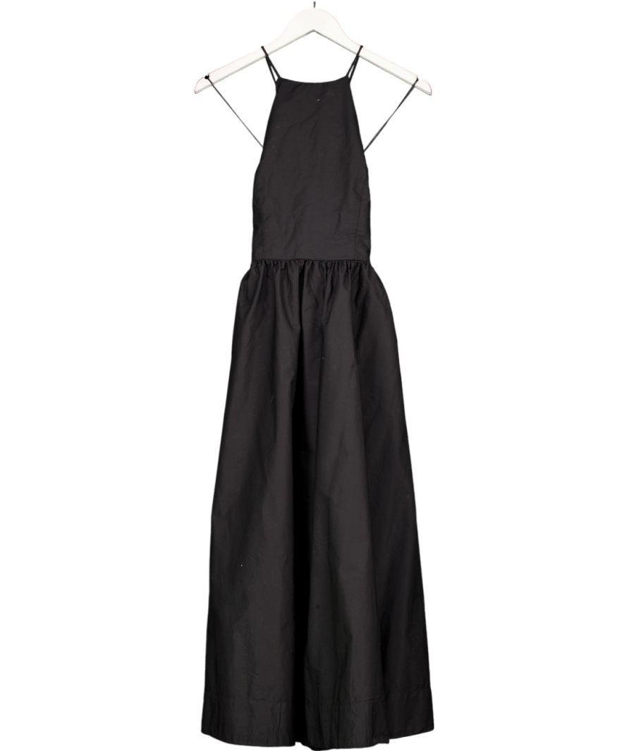 MANGO Black Audrey Wrap Back Maxi Dress UK XS - Reliked