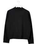 MANGO BLACK Fine Knit Turtle Neck Jumper UK XL - Reliked