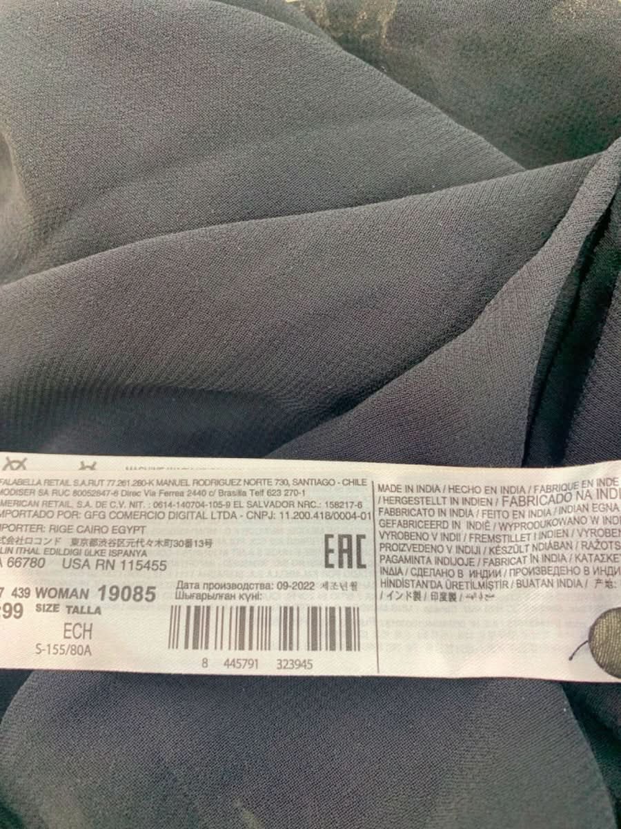 Mango Black Floral Print Chiffon Dress XS - Reliked