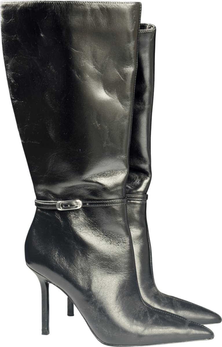 MANGO Black High Heel Boots UK 3 EU 36 👠 - Reliked