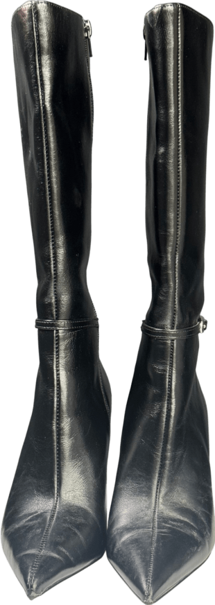 MANGO Black High Heel Boots UK 3 EU 36 👠 - Reliked