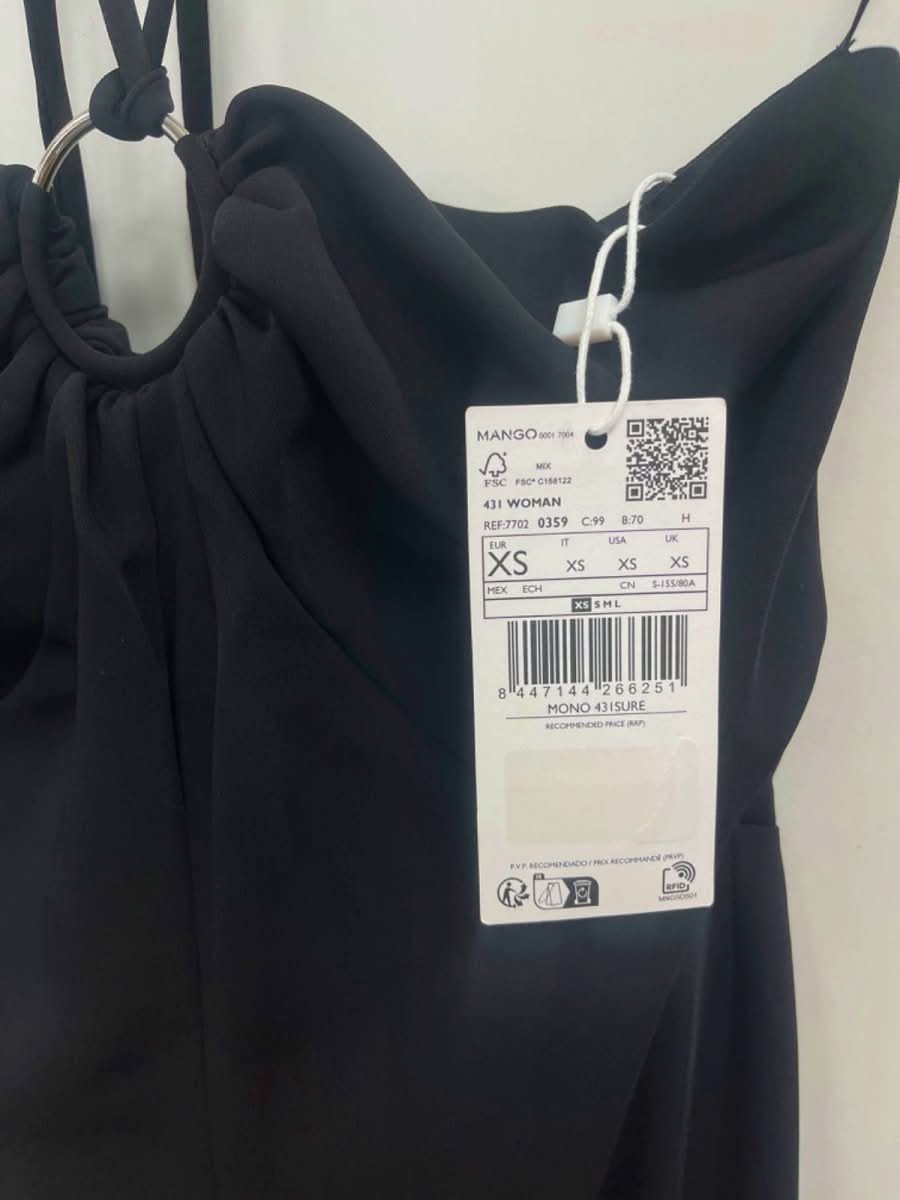 Mango Black Jumpsuit UK XS - Reliked