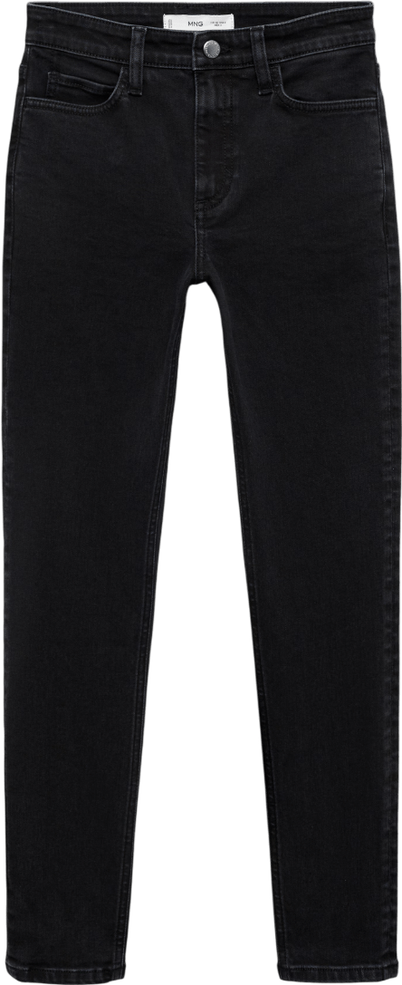 MANGO Black Mid - rise Skinny Jeans UK 8 - Reliked