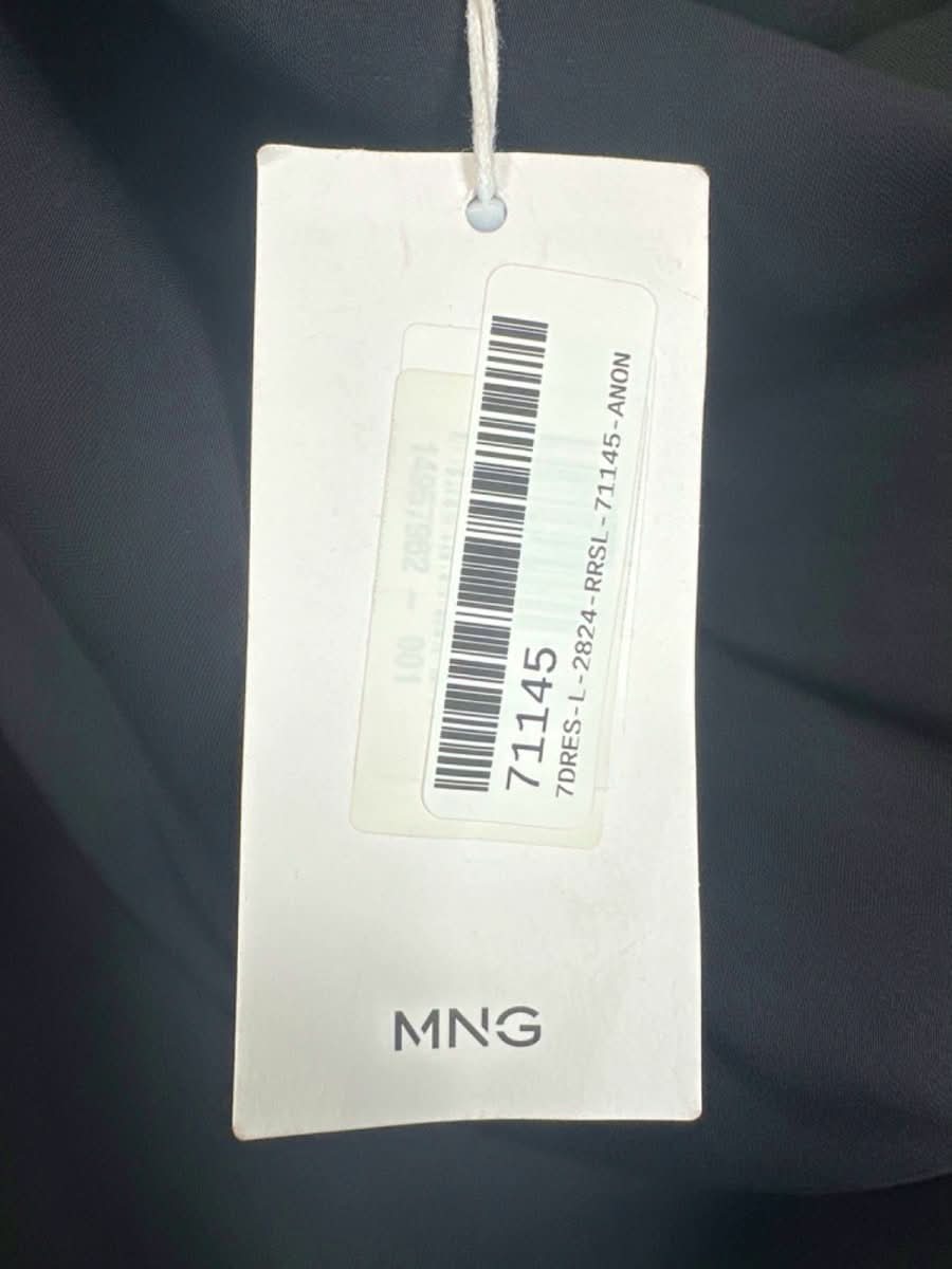 Mango Black One - Shoulder Dress UK L - Reliked