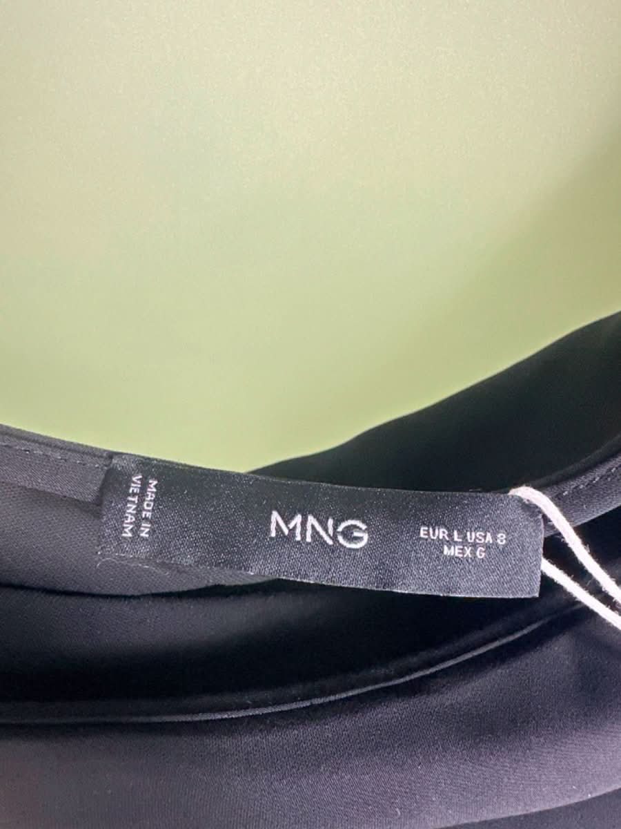 Mango Black One - Shoulder Dress UK L - Reliked