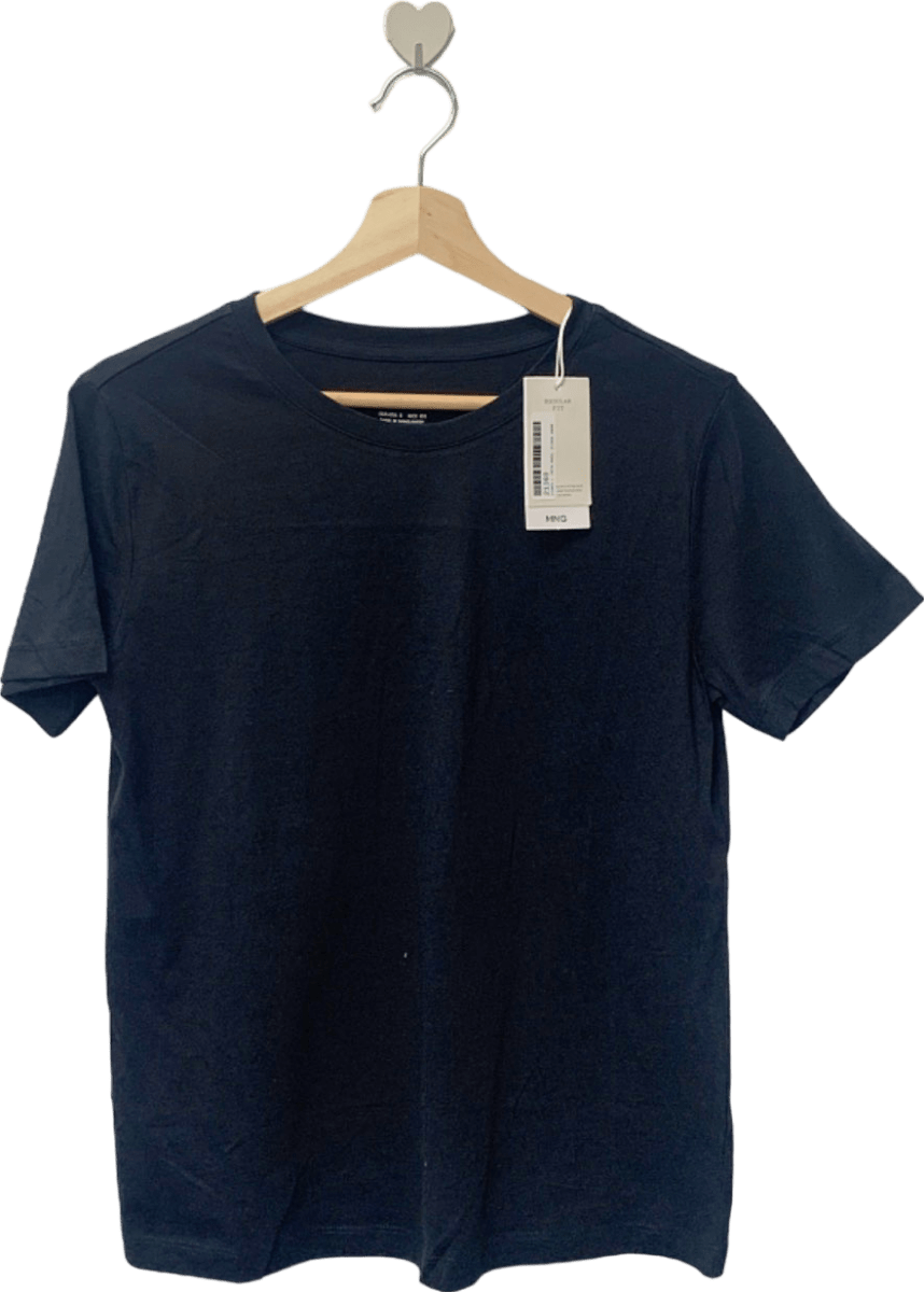 Mango Black Regular Fit T-shirt S - Reliked