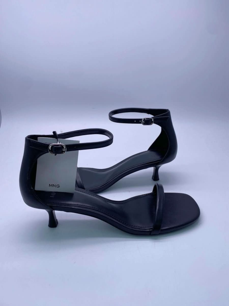 Mango Black Sandalia Heeled Sandals UK 4 - Reliked