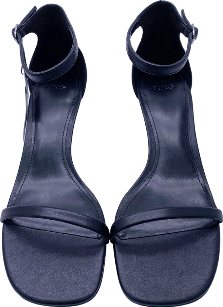 Mango Black Sandalia Heeled Sandals UK 4 - Reliked