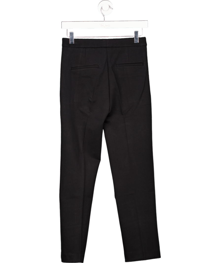 MANGO Black Straight Mid - rise Trousers UK 6 - Reliked