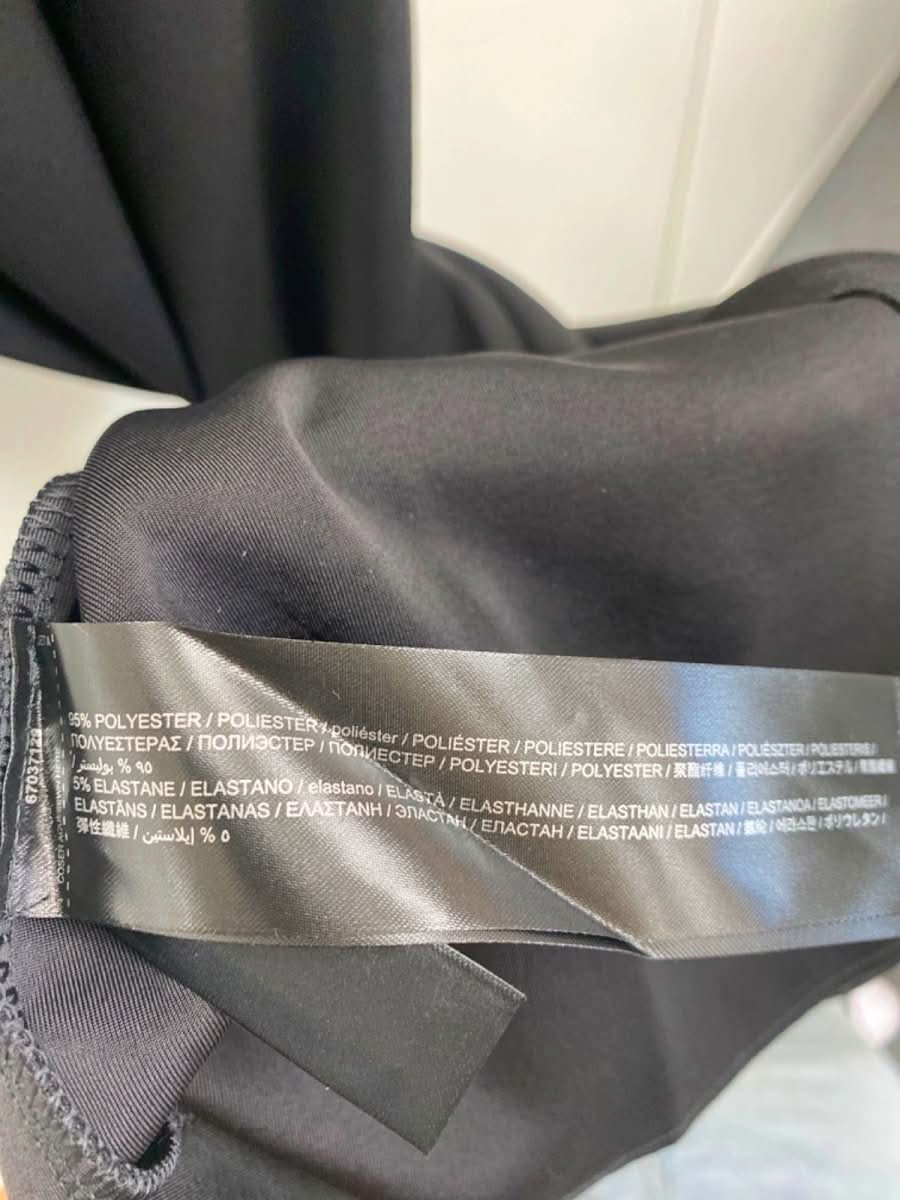 Mango Black Zip - Front Sleeveless Dress XS - Reliked