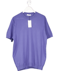 MANGO Blue Fine - knit T-shirt UK XXL - Reliked