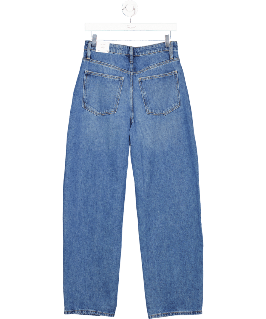 MANGO Blue High - rise Balloon Jeans UK 8 - Reliked