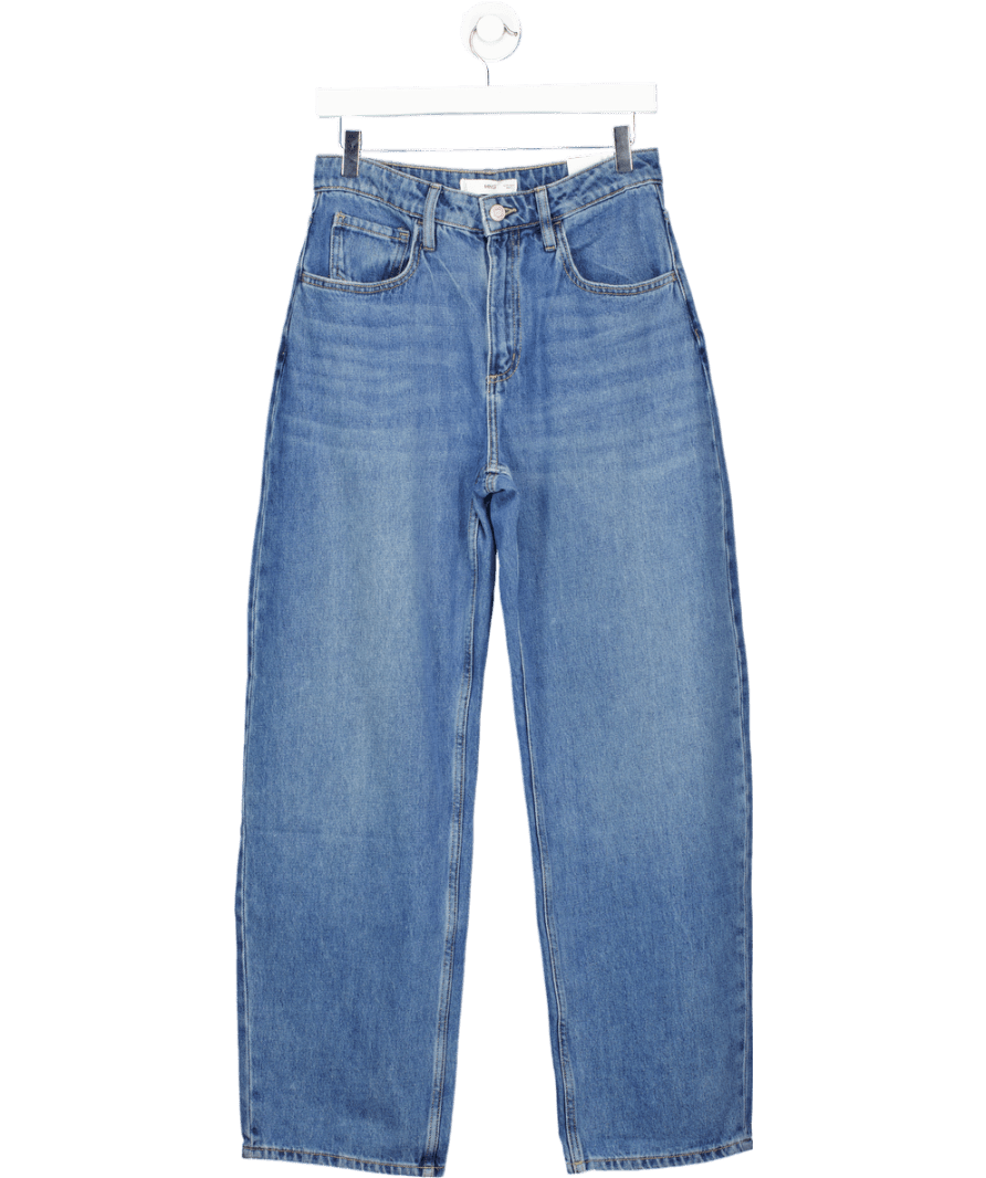 MANGO Blue High - rise Balloon Jeans UK 8 - Reliked