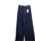 MANGO Blue High - rise Wide Leg Rinse - wash Jeans UK 6 - Reliked