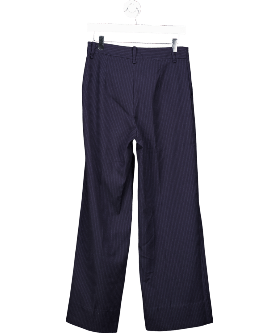 MANGO Blue Pinstripe Suit Trousers UK 8 - Reliked