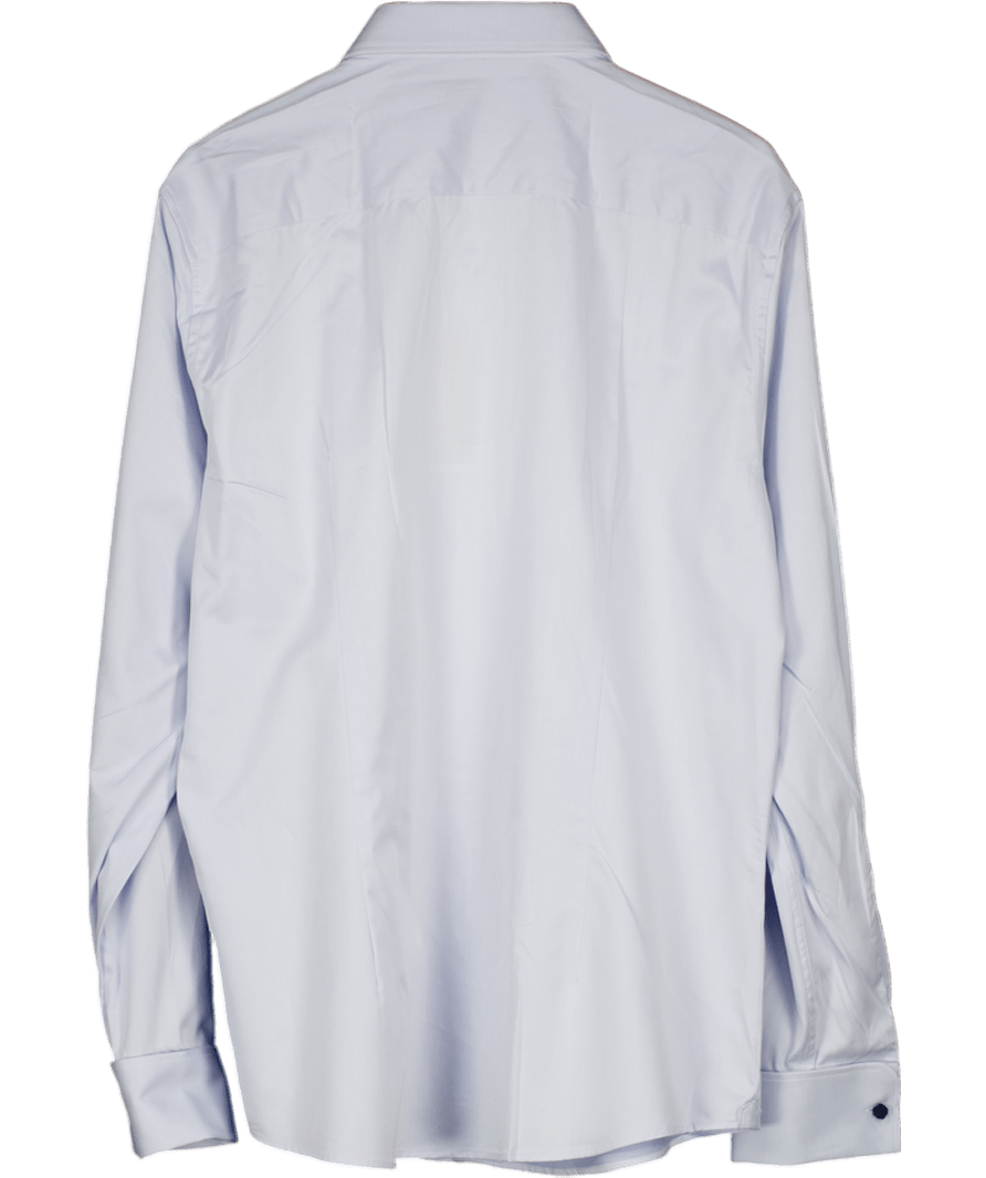 MANGO Blue Slim - fit Twill Fabric Suit With Shirt Cufflinks UK XXL - Reliked