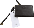 MANGO Chocolate Brown Leather - effect Wallet With Zip - Reliked