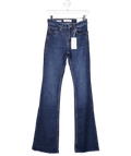 MANGO Dark Blue Fiona Flared Mid - rise Jeans UK 8 - Reliked