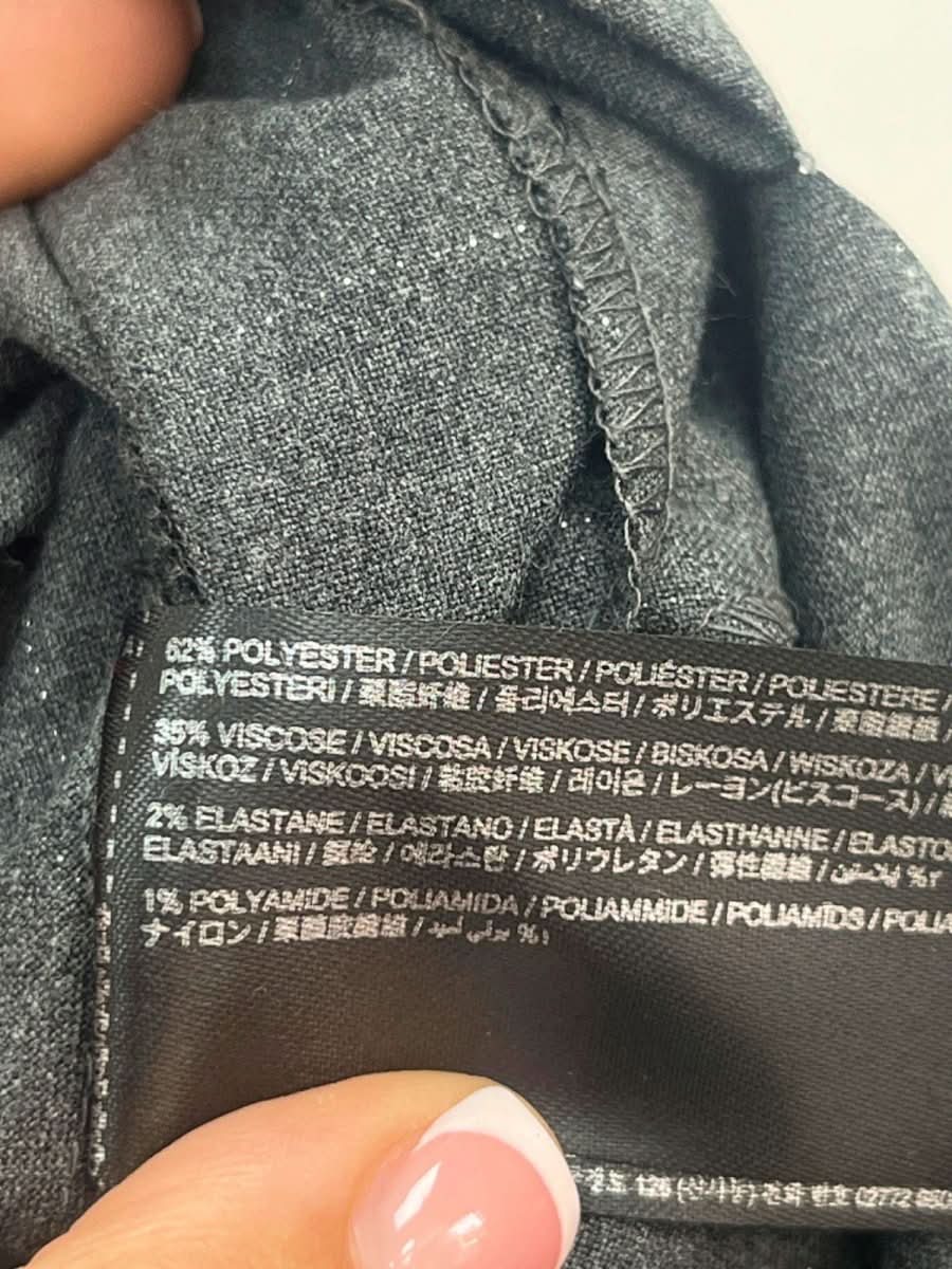 Mango Dark Grey Adriana Dress UK XS - Reliked