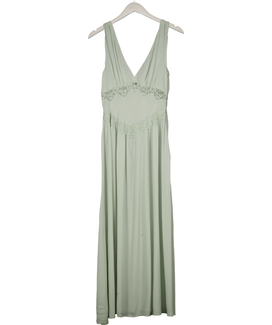 MANGO Green Lace Camisole Dress UK S - MANGO / Green / UK S MANGO Green Lace Camisole Dress UK S - MANGO / Green / UK S