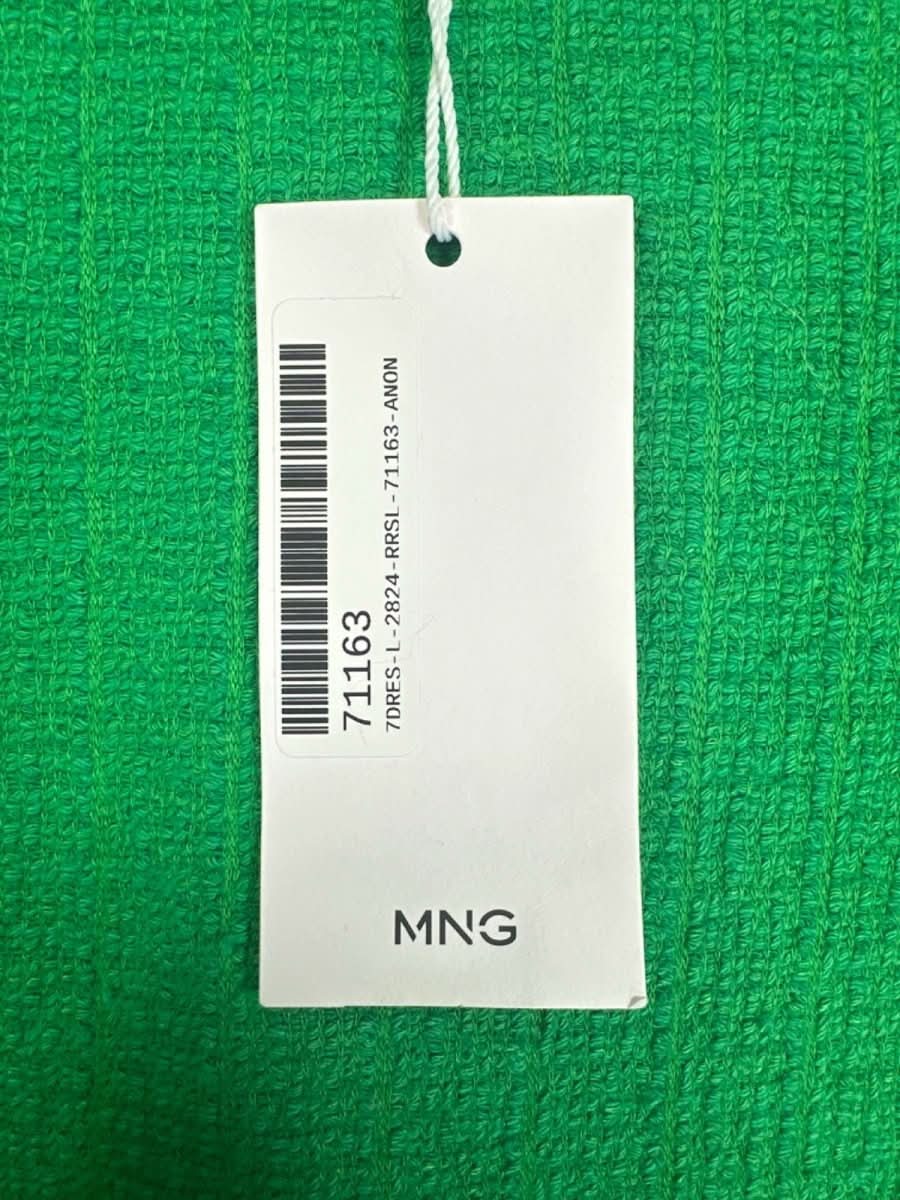 Mango Green Sleeveless Shift Dress UK 8 - Reliked