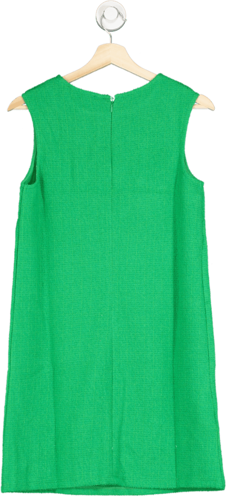 Mango Green Sleeveless Textured Mini Dress UK 10 - Reliked