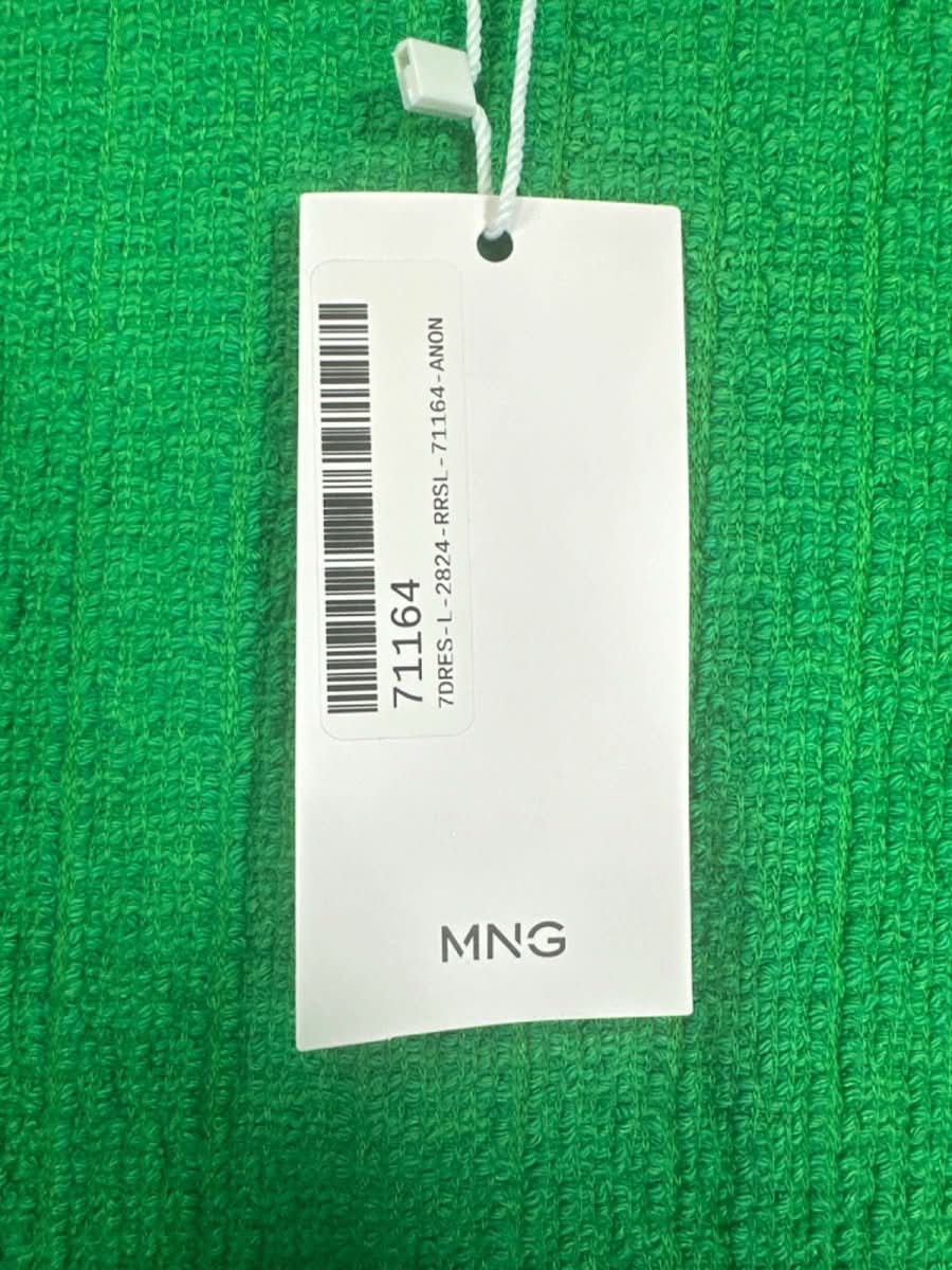 Mango Green Sleeveless Textured Mini Dress UK 10 - Reliked