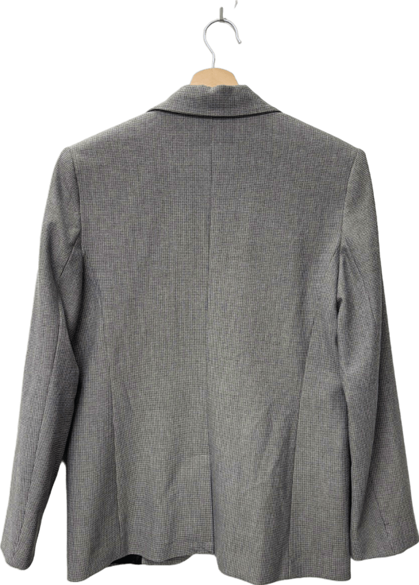 Mango Grey Checked Blazer XS - Reliked