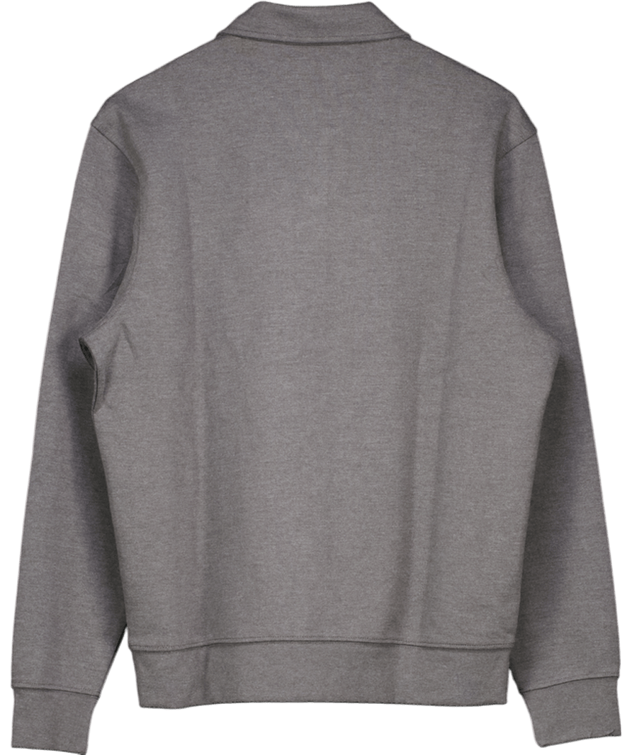 MANGO Grey Polo Sweatshirt UK M - Reliked