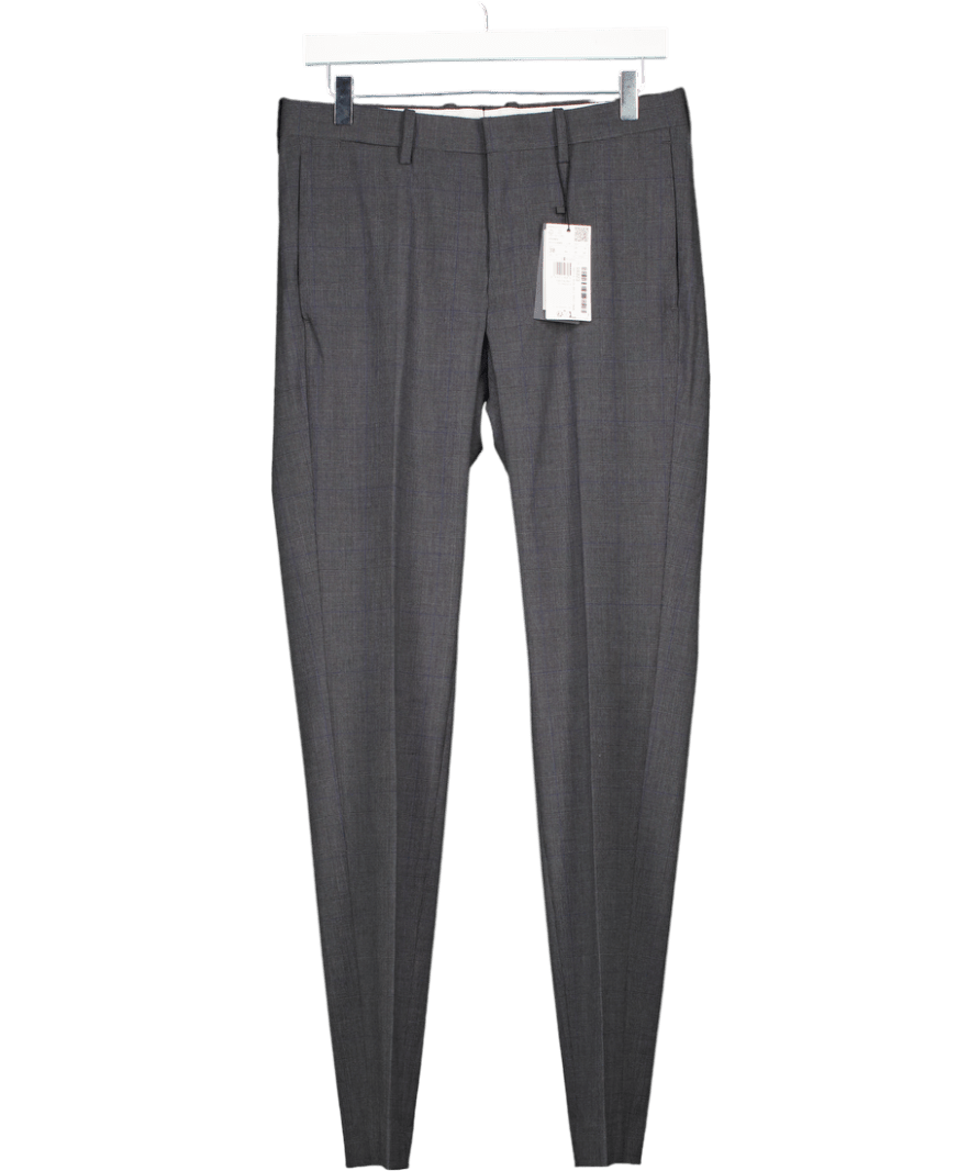 MANGO Grey Stretch Fabric Super Slim - fit Suit Trousers W30 - Reliked