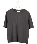 MANGO Grey Wash Oversized Organic Cotton Heavyweight T-shirt UK S - Reliked