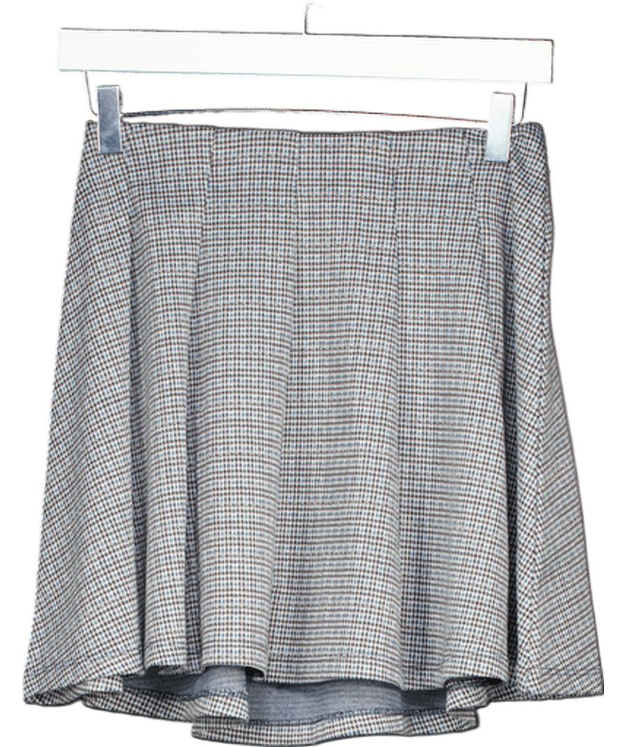 MANGO Houndstooth Grey Skirt 13 Years - Reliked