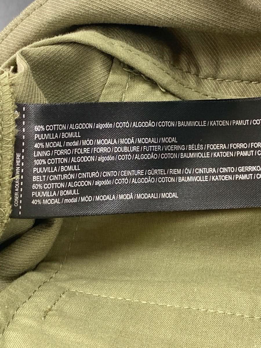 Mango Khaki Belted High - Waisted Trousers EU 38 UK 10 - Reliked