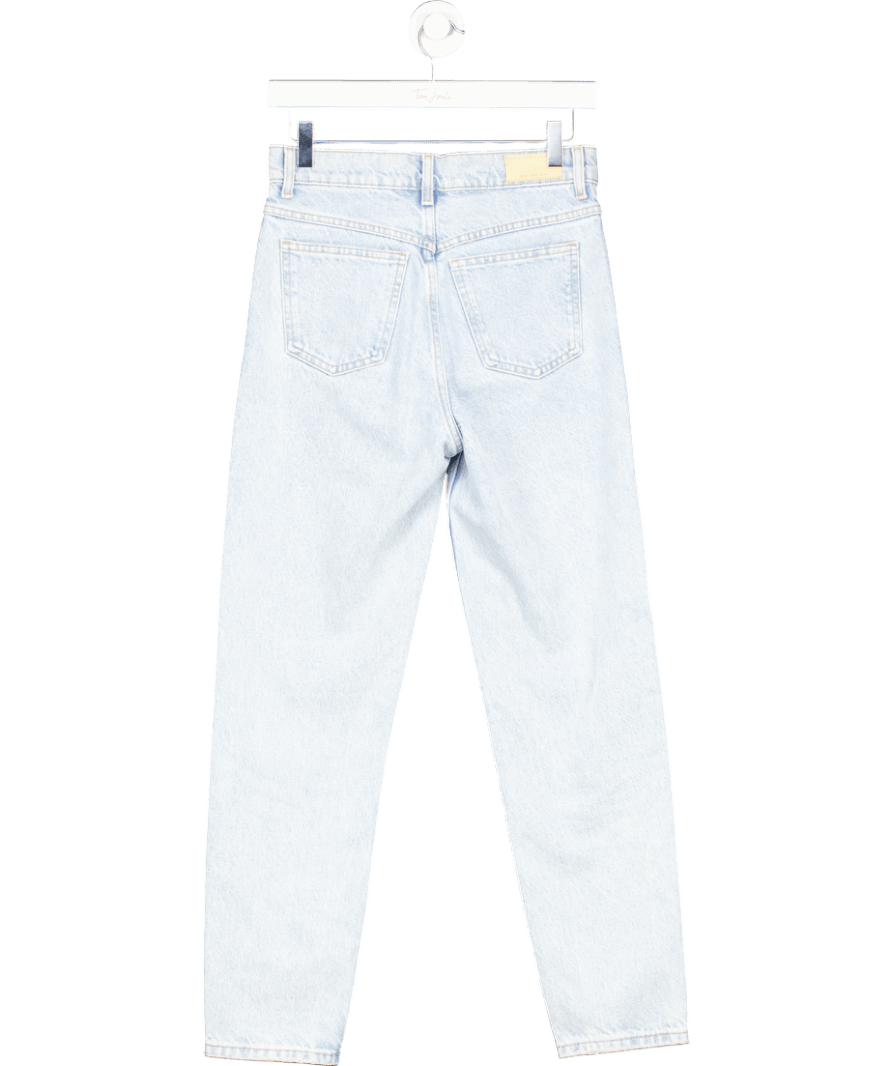 MANGO Light Blue High Waist Mom Jeans UK 6 - Reliked