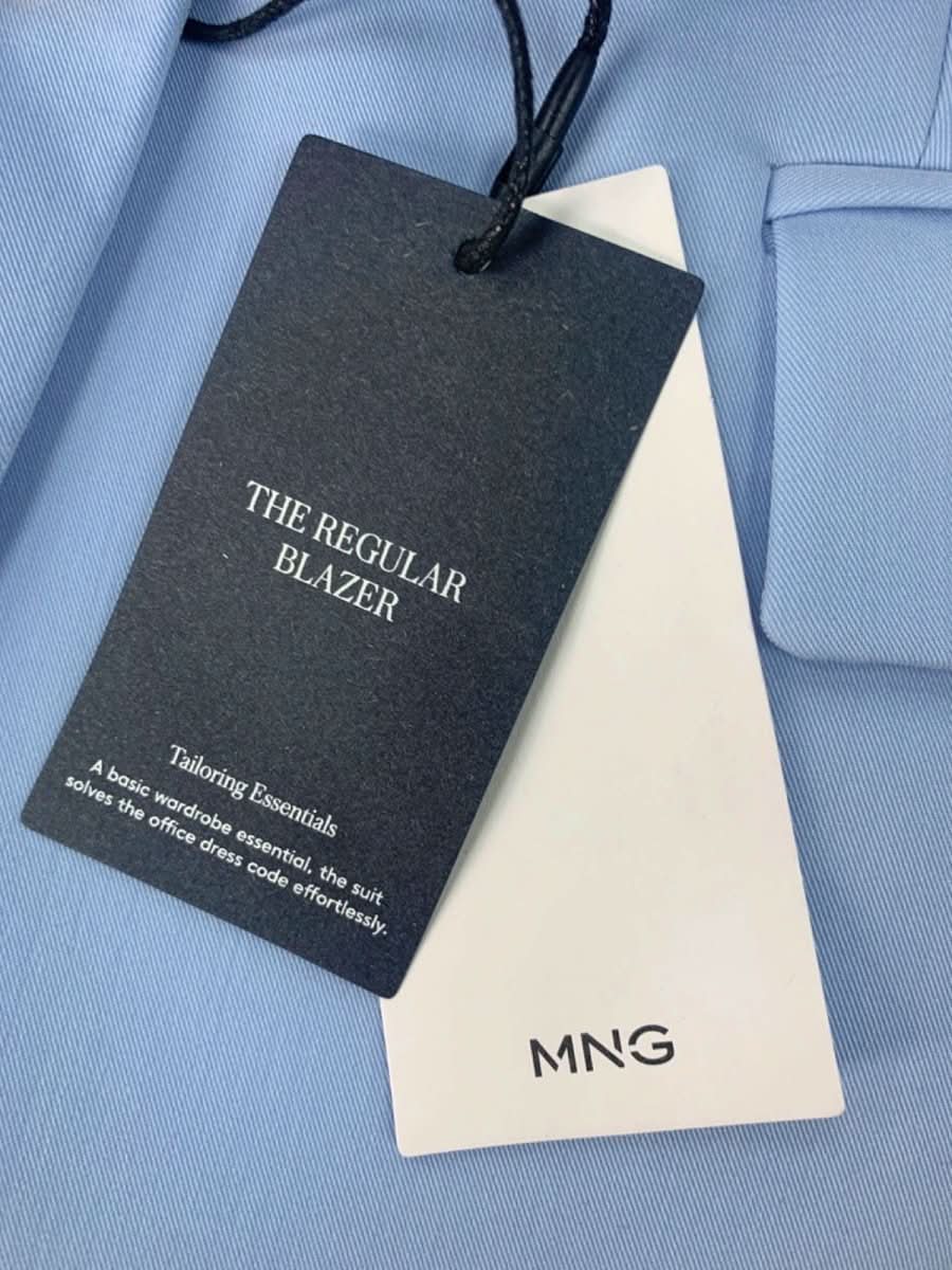 Mango Light Blue Regular Blazer EU 34 - Reliked