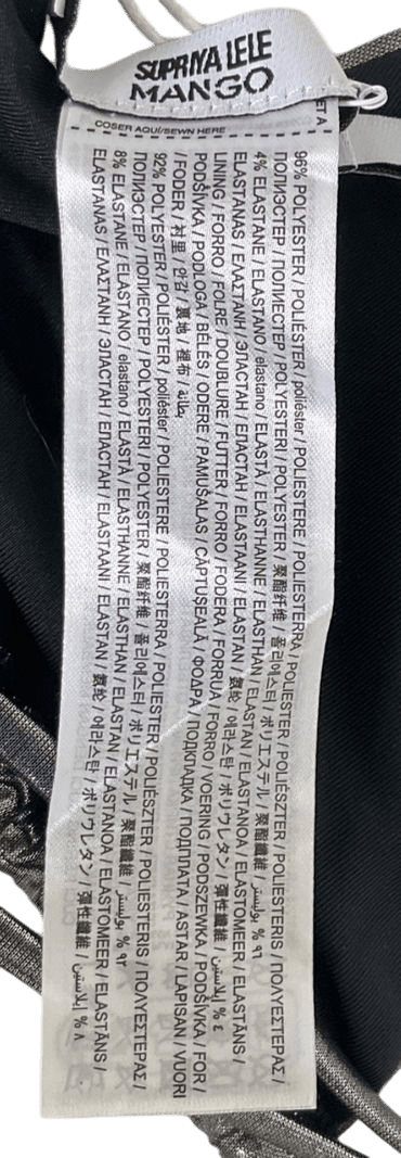 MANGO Metallic Siver Bikini Set UK M - Reliked