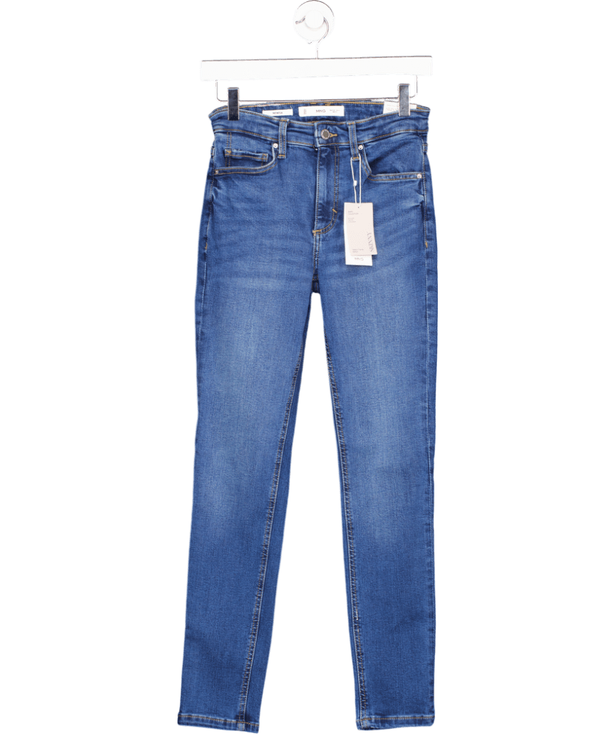 MANGO Mid Blue Mid - rise Skinny Jeans UK 8 - Reliked