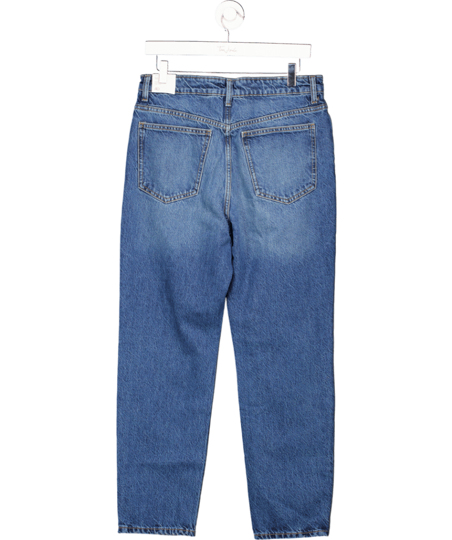 MANGO Mid Blue Mom2000 High - rise Jeans UK 12 - Reliked