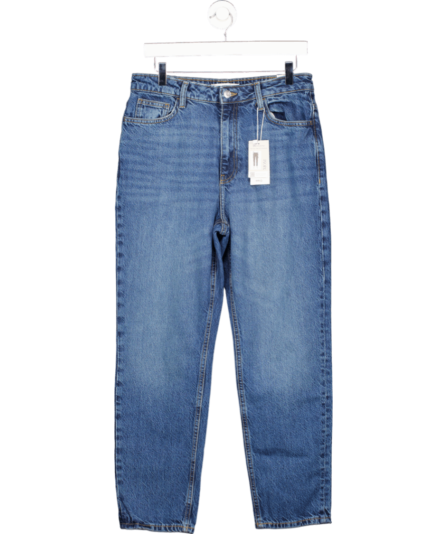 MANGO Mid Blue Mom2000 High - rise Jeans UK 12 - Reliked